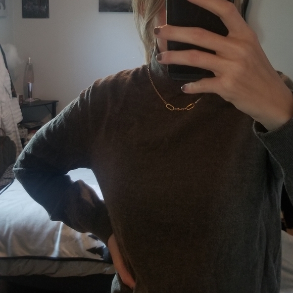 Club Monaco Chocolate Turtleneck - Picture 3 of 6